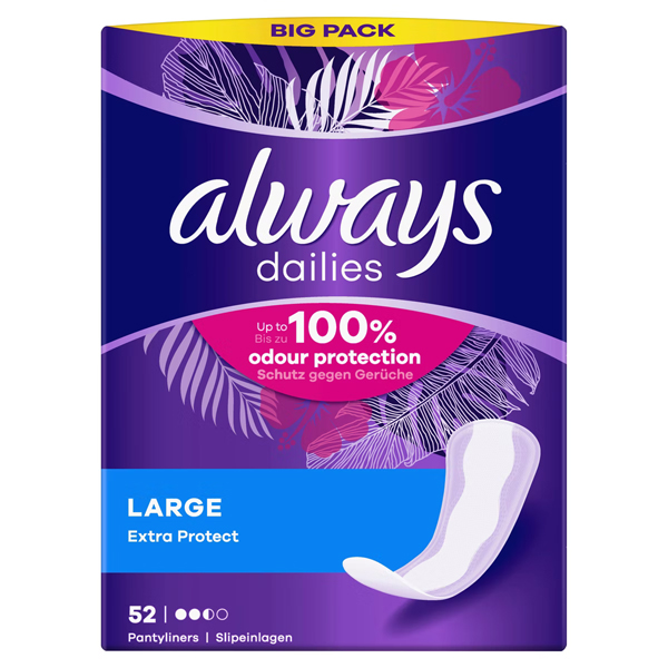 Always Extra Protect Large 52 kpl